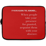 WITH YOUR ABSENCE Laptop Sleeve - 13 inch
