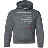 Integrity Over Opportunity Youth Pullover Hoodie
