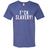 FUCK SLAVERY #JUNETEENTH (CLEAN) Men's V-Neck