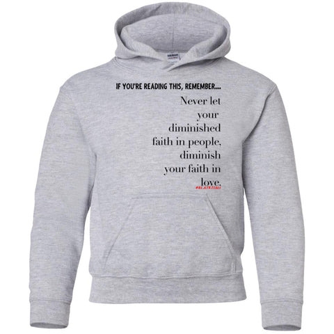 Faith In Love Youth Pullover Hoodie