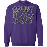COUNT IT ALL JOY Crewneck Pullover Sweatshirt