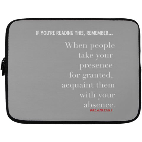 WITH YOUR ABSENCE Laptop Sleeve - 13 inch