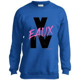 V EAUX IV (PNK) Youth Crewneck Sweatshirt