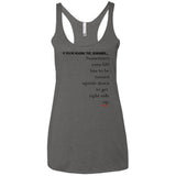 RIGHT SIDE UP Racerback Tank