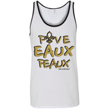 FiveEauxFeaux Gold-&-Black Unisex Tank