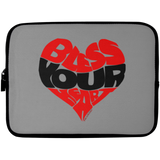 BLESS YOUR HEART BLACK Laptop Sleeve - 10 inch