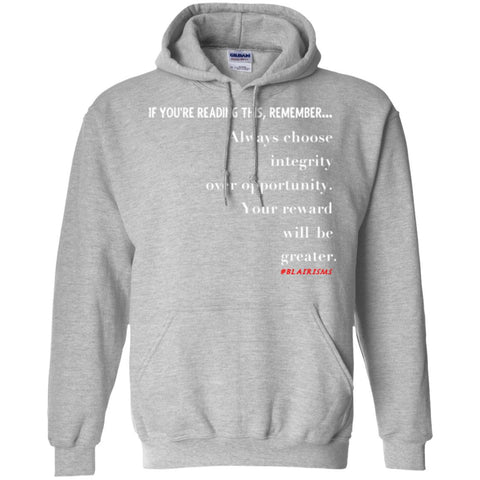 Integrity Over Opportunity Pullover Hoodie
