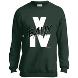 V EAUX IV (BW) Youth Crewneck Sweatshirt