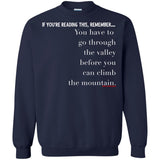 FOR A MOUNTAIN Crewneck Pullover Sweatshirt