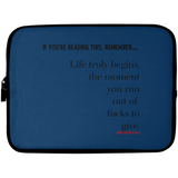 OUT OF FUCKS Laptop Sleeve - 10 inch