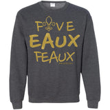 FiveEAUXFeaux GOLD Crewneck Pullover Sweatshirt