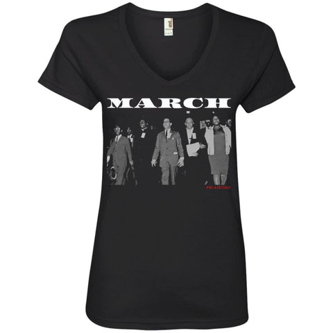 MARCH: ORETHA CASTLE HALEY FREEDOM'S MARCH Women's V-Neck T-Shirt