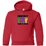 Respect The Code (Black) Youth Pullover Hoodie