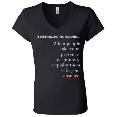 Acquaint Them With Your Absence Women's V-Neck
