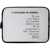 CHANCES ARE Laptop Sleeve - 10 inch