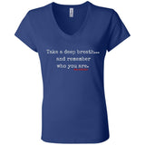 TAKE A DEEP BREATH (CLEAN) Women's V-Neck T-Shirt