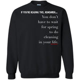 SPRING CLEANING Crewneck Pullover Sweatshirt