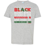 Black History Month 365 Toddler Jersey T-Shirt