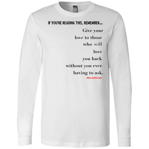 GIVE YOUR LOVE Men's Longsleeve