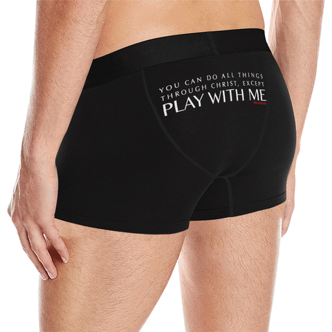YOU CAN DO ALL THINGS THROUGH CHRIST BOXER BRIEFS (ON BACK)