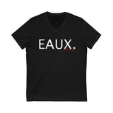 EAUX. Unisex Jersey Short Sleeve V-Neck Tee