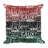 RED/BLACK/GREEN/WHITE ALLEAUXVER PILLOWS