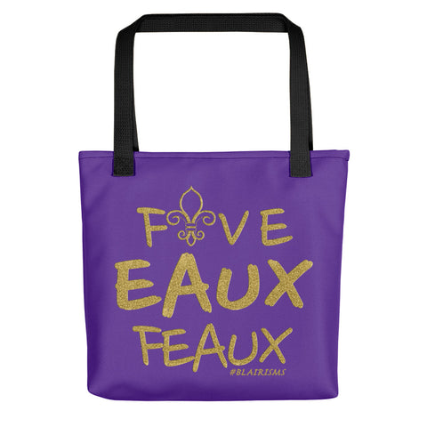 FiveEAUXFeaux Tote bag