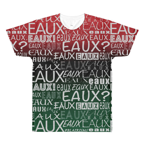 RED/BLACK/GREEN /FRONT & BLACK AllEAUXver T-Shirt