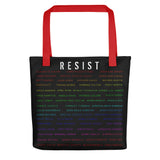 RESIST RAINBEAUX Tote bag