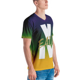 MARDI GRAS/WHITE/GOLD V EAUX IV Men's V-Neck T-shirt