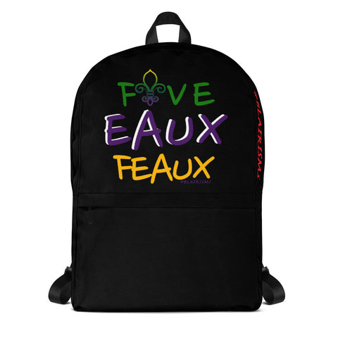 FiveEAUXFeaux Mardi Gras Backpack