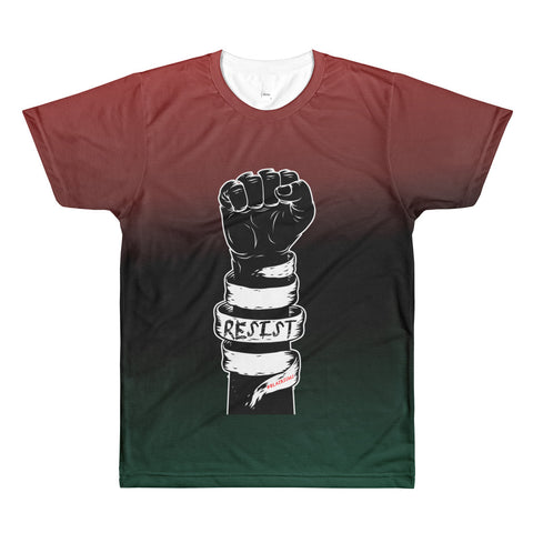 RED/BLACK/GREEN RESIST FIST T-Shirt