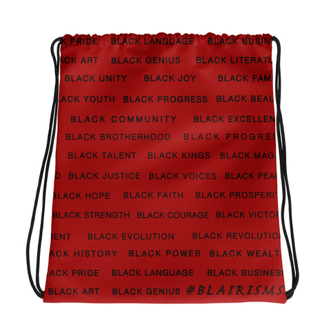 RED Black Magic Drawstring bag