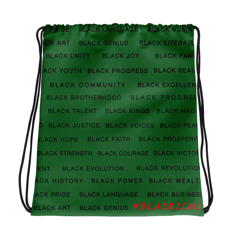GREEN Black Magic Drawstring bag