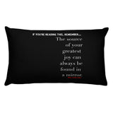 THE SOURCE OF YOUR GREATEST JOY THROW PILLOWS