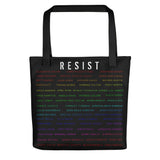 RESIST RAINBEAUX Tote bag