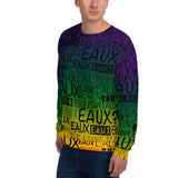 MARDI GRAS/BLACK/ALLEAUXVER Unisex Sweatshirt