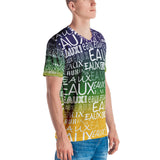 MARDI GRAS/WHITE ALLEAUXVER Men's V-Neck T-shirt