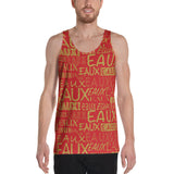 RED/GOLD ALLEAUXVER Unisex Tank Top