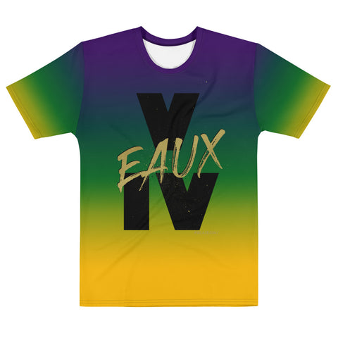 MARDI GRAS/BLACK/GOLD V EAUX IV Men's T-shirt