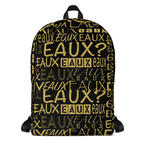 Black & Gold AllEAUXver Backpack